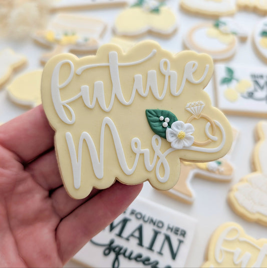 future mrs bride to be wedding hens cookie stamp cookie cutter stampandimpress