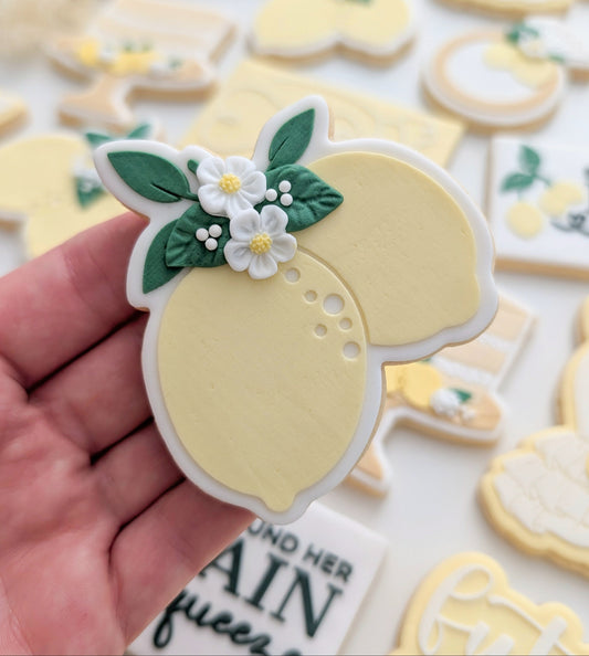 lemons lemon theme amalfi she sound her main squeeze bride to be stampandimpress cookie stamp cookie cutter