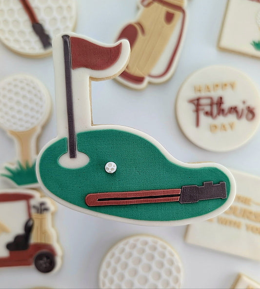 you are tee-rific golf ball fathers day dad best dad by par golf cart golf bag golf green cookie stamp cookie cutter stampandimpress