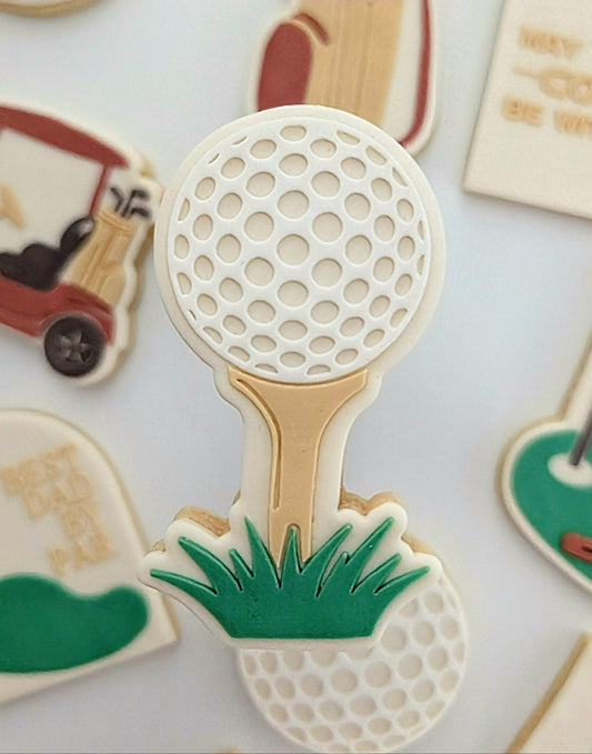 you are tee-rific golf ball fathers day dad best dad by par golf cart golf bag golf green cookie stamp cookie cutter stampandimpress