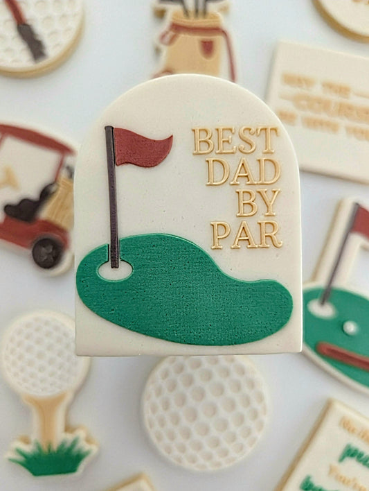you are tee-rific golf ball fathers day dad best dad by par golf cart golf bag golf green cookie stamp cookie cutter stampandimpress
