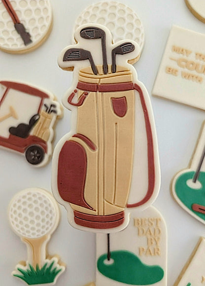 you are tee-rific golf ball fathers day dad best dad by par golf cart golf bag golf green cookie stamp cookie cutter stampandimpress