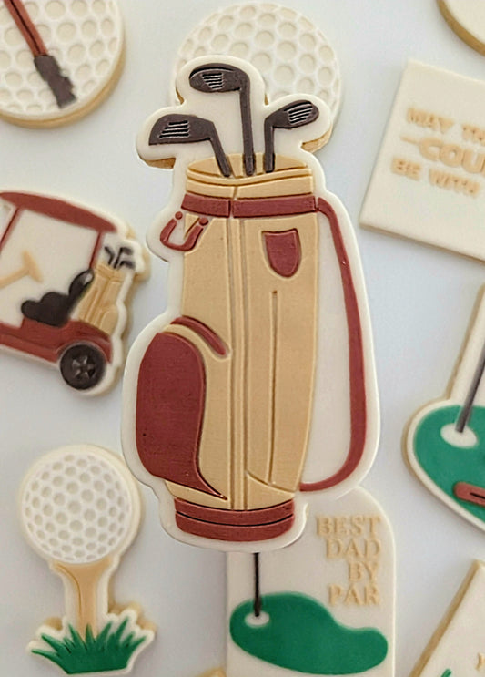 you are tee-rific golf ball fathers day dad best dad by par golf cart golf bag golf green cookie stamp cookie cutter stampandimpress