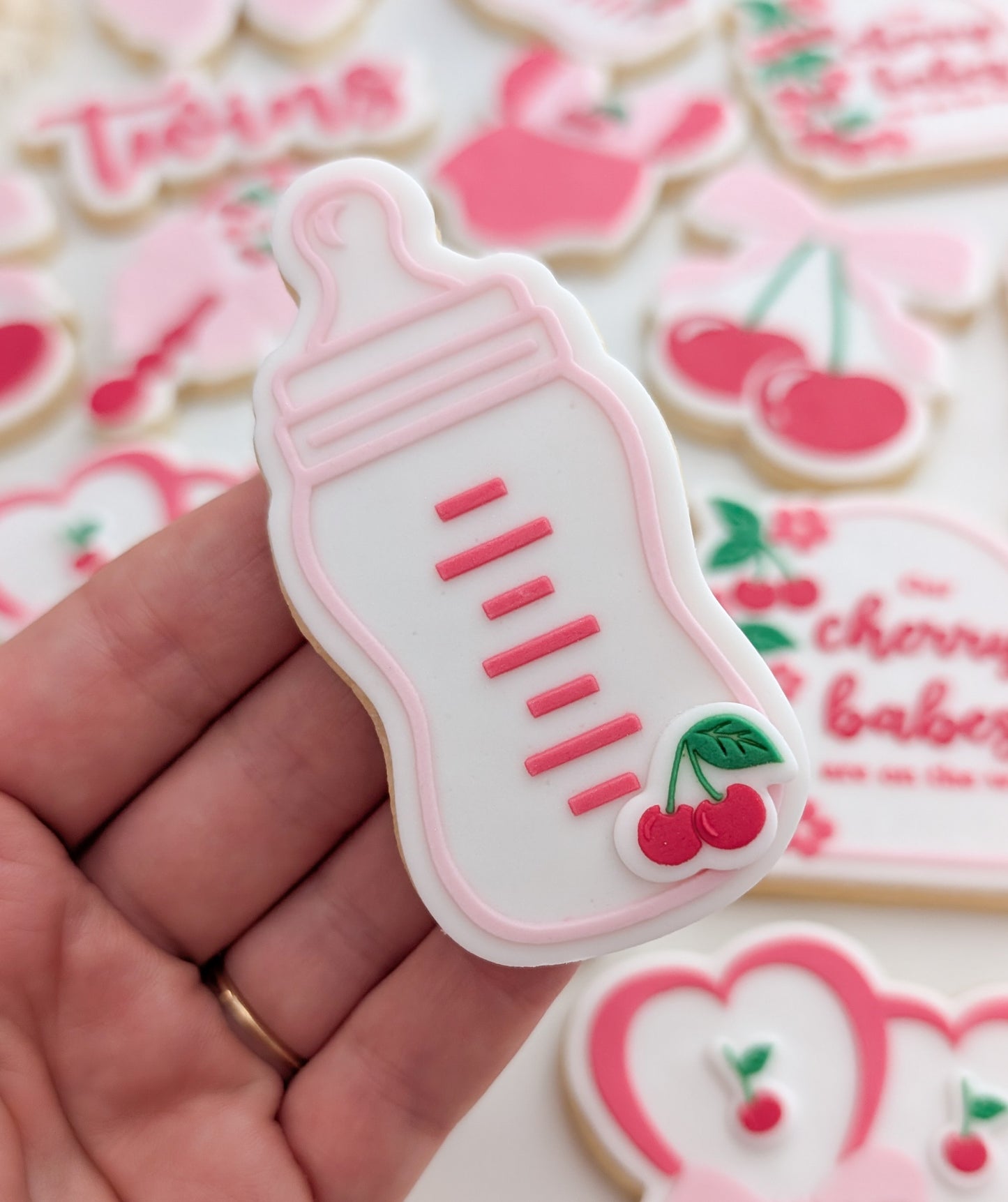 baby bottle baby shower cookie stamp cookie cutter stampandimpress