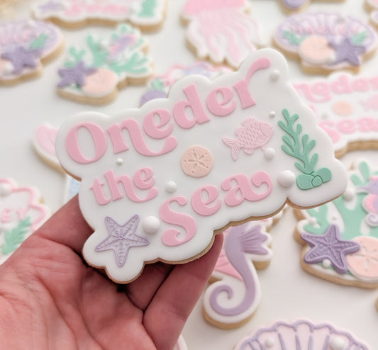 coral seaweed under the sea oneder the sea sea you soon baby seahorse starfish sand dollar clam shell cookie stamp cookie cutter stampandimpress fish