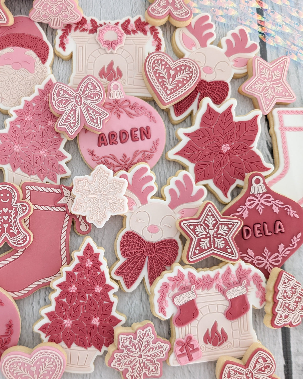 Fireplace Raised Cookie Stamp/Fondant Debosser & Cutter