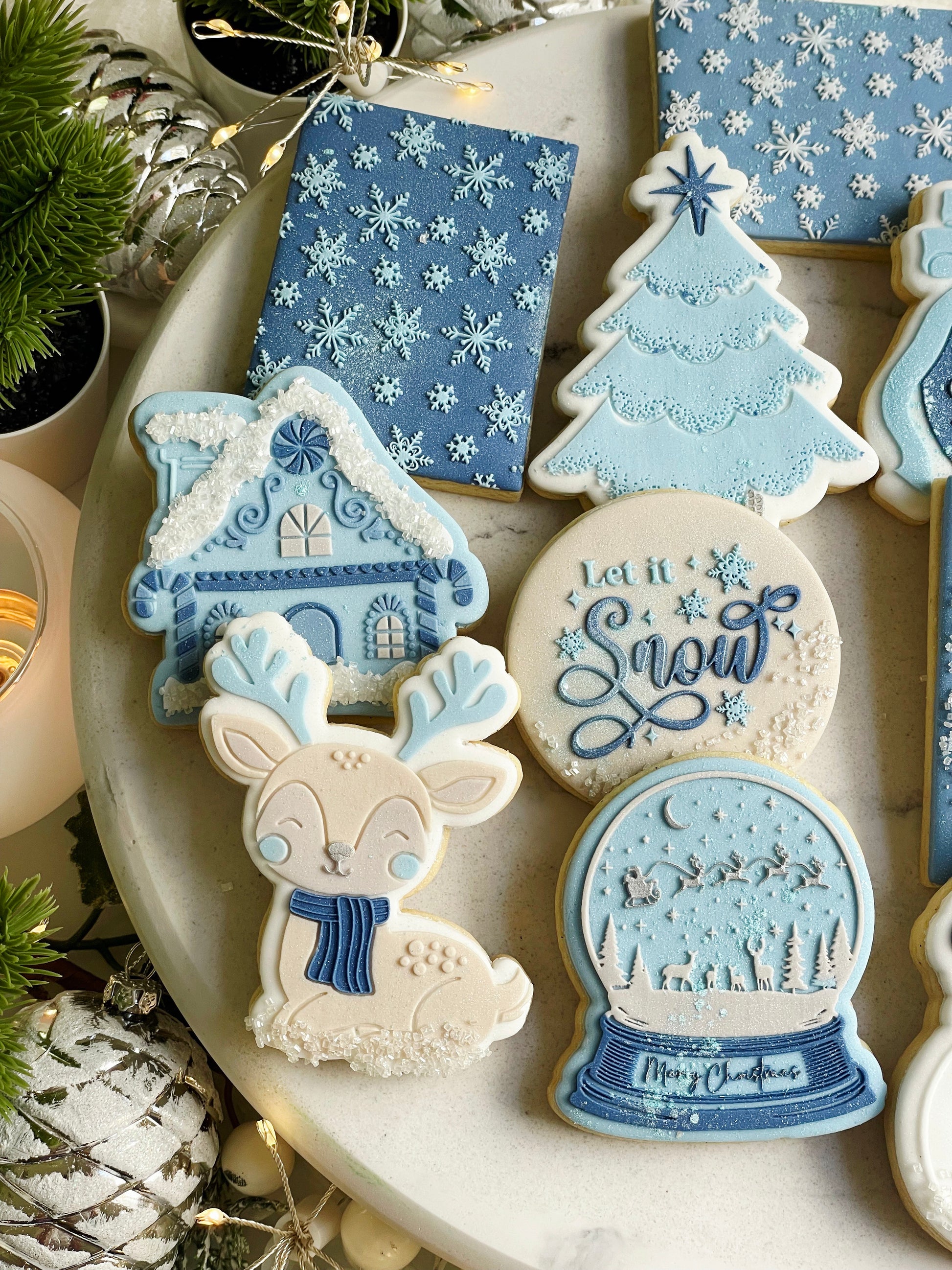 fondant cookies cookie cutter cookie stamp christmas stampandimpress christmas tree sitting deer reindeer rudolph