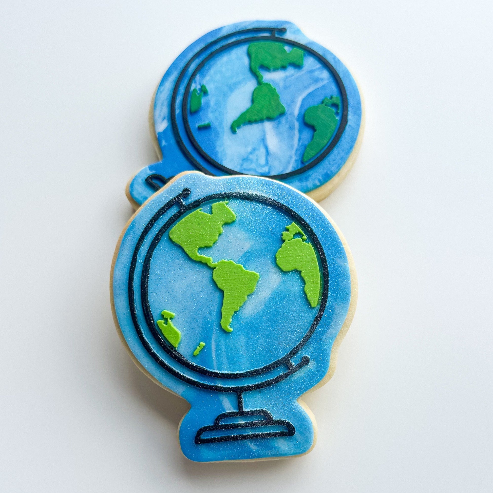 World globe travel passport plane cookie stamp cookie cutter stampandimpress
