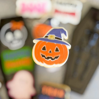 ghost mini halloween trick or treat pumpkin cute skull mummy boo! spooky cookie stamp cookie cutter stampandimpress jack o lantern