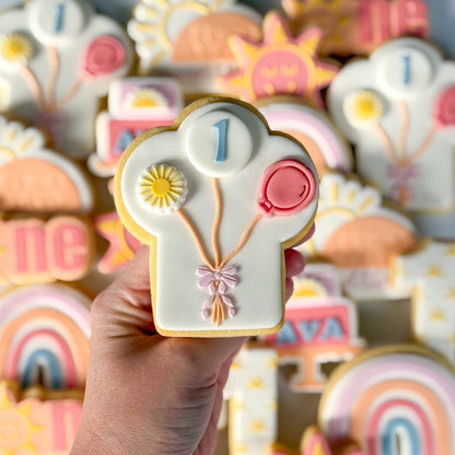 blank balloon strings balloon with bow mini sun cookie stamp cookie cutter stampandimpress custom