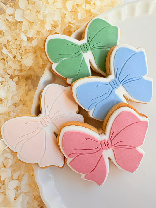 bow large bow beautiful bow cookie stamp cookie cutter stampandimpress