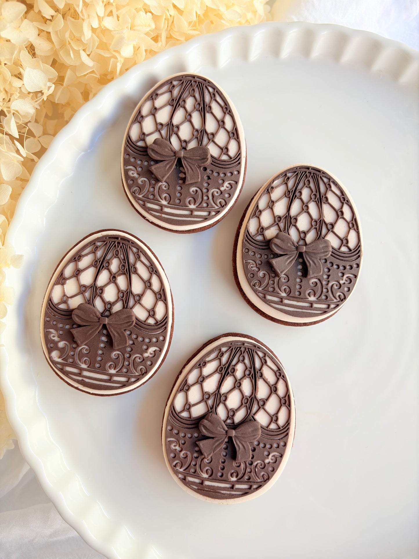faberge egg easter egg cookie stamp cookie cutter stampandimpress
