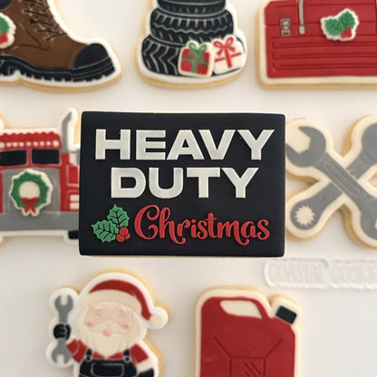Heavy Duty Christmas Raised Cookie Stamp/Fondant Debosser