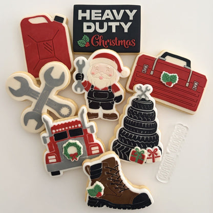 Work Boot Raised Cookie Stamp/Fondant Debosser & Cutter