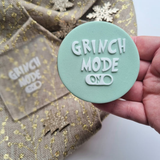 grinch mode on christmas cookie stamp cookie cutter stampandimpress