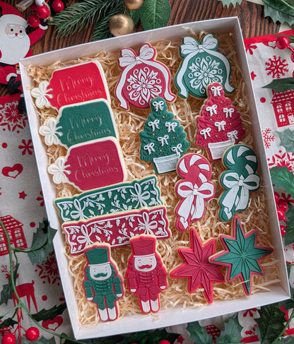 Christmas Tree with Bows Raised Cookie Stamp/Debosser & Cutter