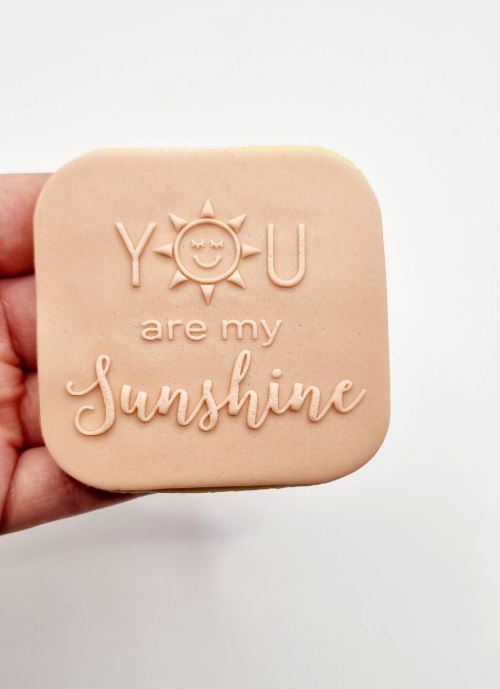 pattern cookie stamp cookie cutter baker bake baking cute beautiful design embosser debosser decorate fondant Perth Australia custom stampandimpress stamp & impress birthday thank you sunshine you are my sunshine sun happy flowers