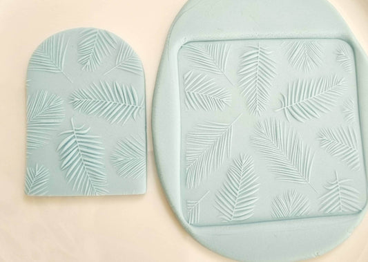 pattern cookie stamp cookie cutter baker bake baking cute beautiful design embosser debosser decorate fondant Perth Australia stampandimpress stamp & impress texture linen clothing baby shower birthday pattern palm leaf leaves frond plant flower