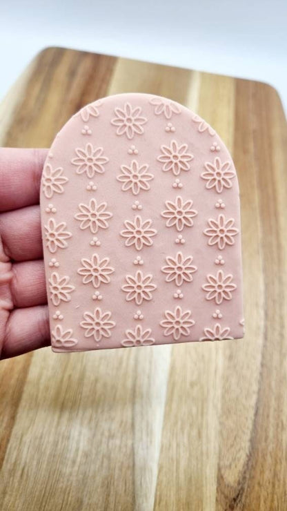 pattern cookie stamp cookie cutter baker bake baking cute beautiful design embosser debosser decorate fondant Perth Australia custom stampandimpress stamp & impress birthday baby shower mothers day pattern flower daisy dasies texture