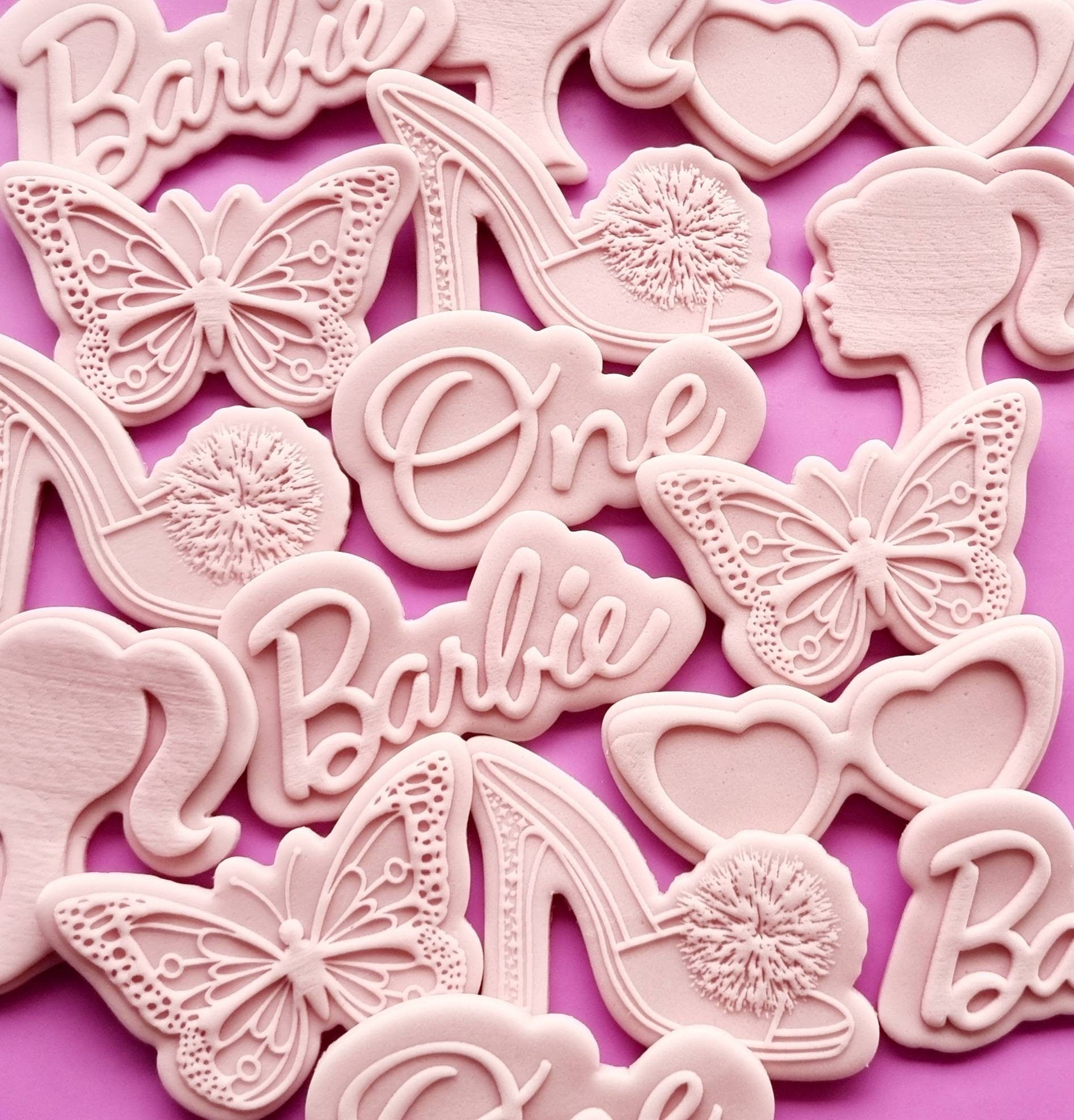 pattern cookie stamp cookie cutter baker bake baking cute beautiful design embosser debosser fondant Perth Australia custom stampandimpress stamp & impress birthday barbie ken heart glasses logo nail polish head shoe heel girl girly stiletto