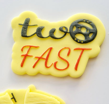 pattern cookie stamp cookie cutter baker bake baking cute beautiful design embosser debosser decorate fondant Perth Australia custom stampandimpress stamp & impress happy birthday cake race car two fast too fast flags racing flag vintage truck