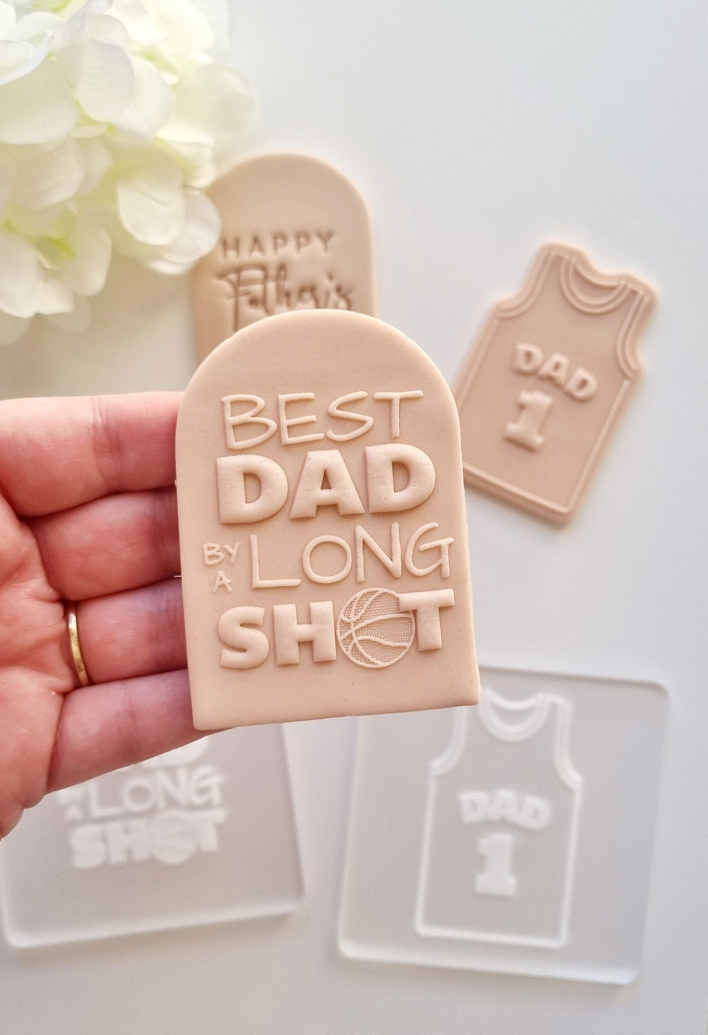 pattern cookie stamp cookie cutter baker bake baking cute beautiful design embosser debosser decorate fondant Perth Australia custom stampandimpress stamp & impress happy fathers day dad daddy father baller best dad by a long shot number 1 no 1 love