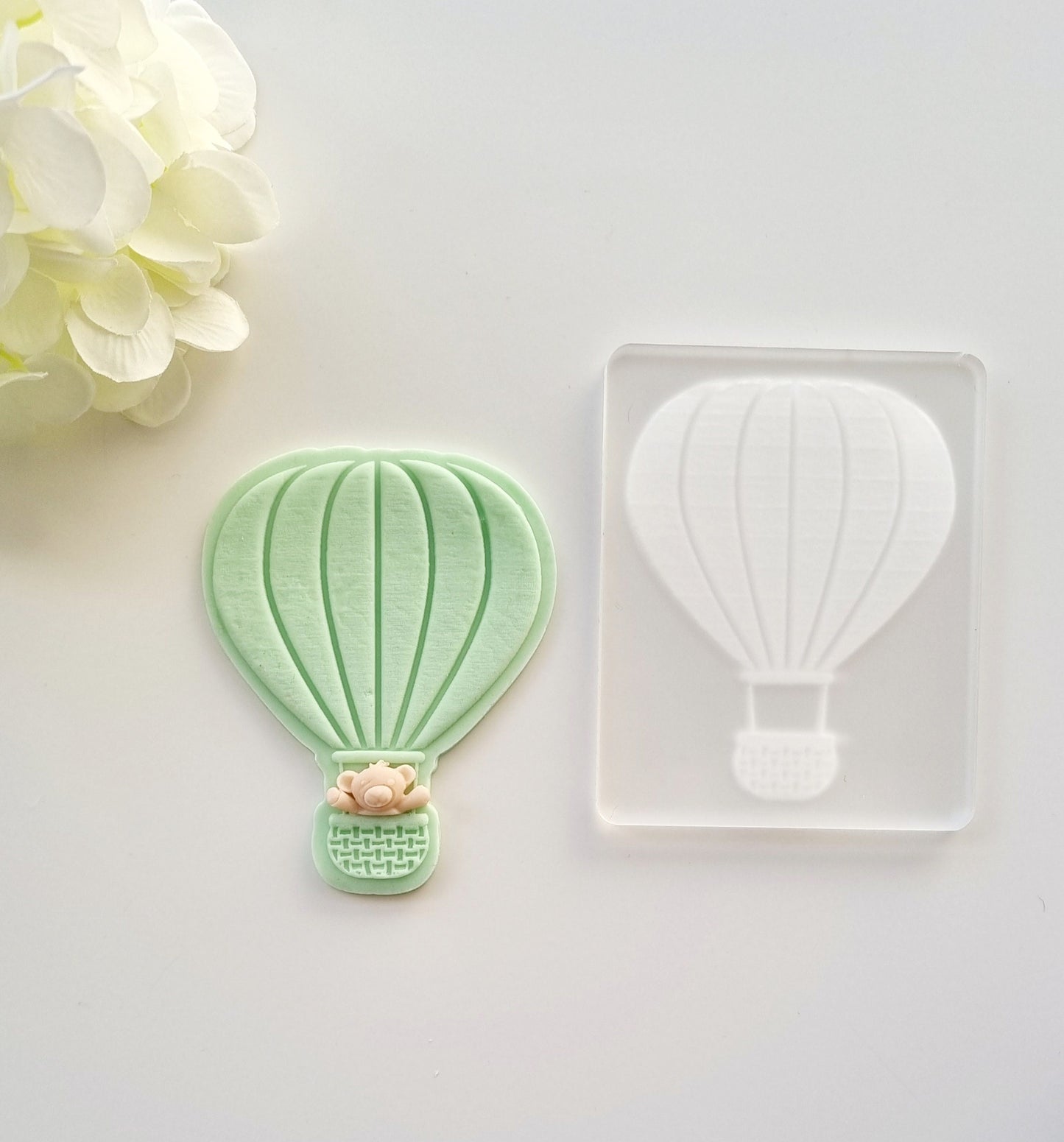 Hot Air Balloon Raised Cookie Stamp/Fondant Debosser & Cutter