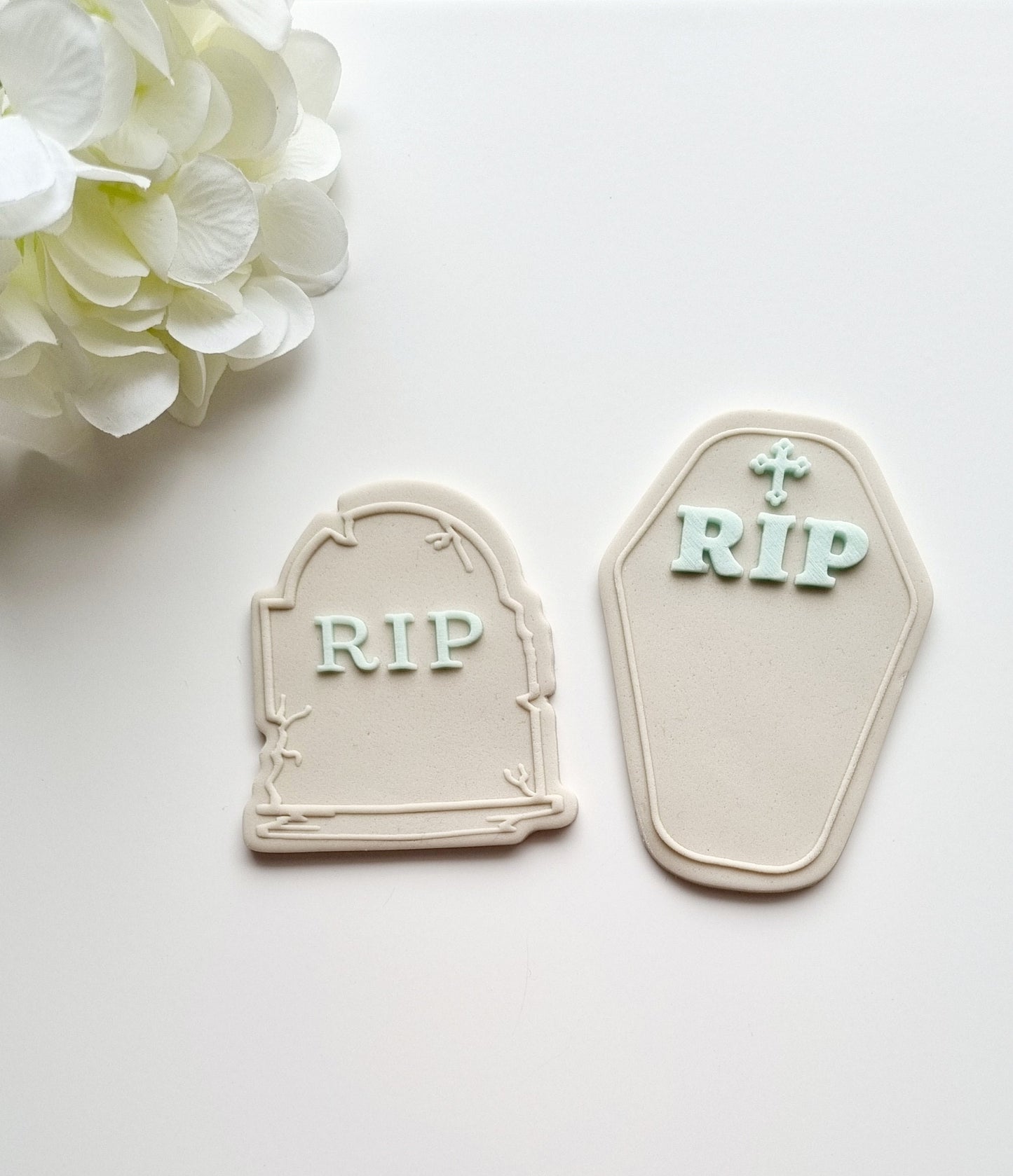 pattern cookie stamp cookie cutter baker bake baking cute beautiful design embosser debosser decorate fondant Perth Australia custom stampandimpress stamp & impress birthday rip R.I.P. 20s 30s happy birthday AF tombstone coffin halloween ghost ghoul