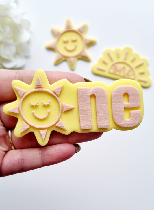 pattern cookie stamp cookie cutter baker bake baking cute beautiful design embosser debosser decorate fondant Perth Australia custom stampandimpress stamp & impress sunshine one sun happy first trip around the sun birthday