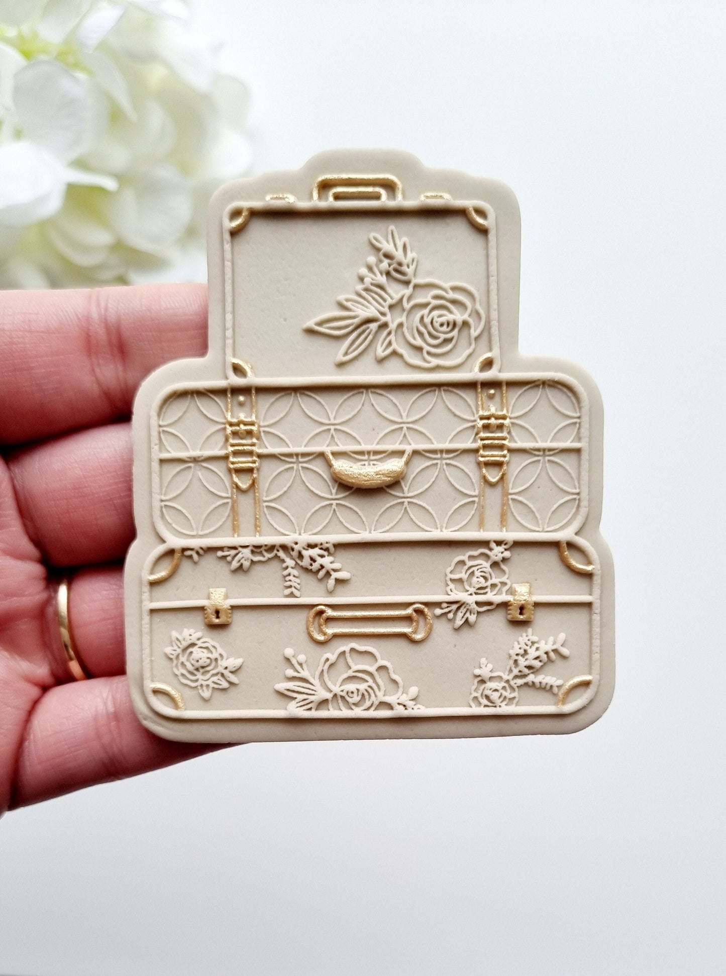 pattern cookie stamp cookie cutter baker bake baking cute beautiful design embosser debosser decorate fondant Perth Australia stampandimpress stamp & impress travel transport luggage suitcase stack suitcases passport world plane aeroplane