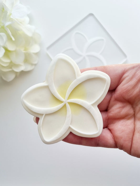 pattern cookie stamp cookie cutter baker bake baking cute beautiful design embosser debosser decorate fondant Perth Australia custom stampandimpress stamp & impress flower frangipani