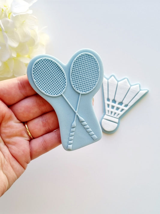 pattern cookie stamp cookie cutter cute beautiful pretty embosser debosser decorate fondant Perth Australia custom stampandimpress stamp and impress stamp & impress tennis racket badminton rackets shuttlecock tennis ball sport