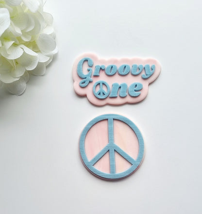 Peace Sign Raised Cookie Stamp/Fondant Debosser