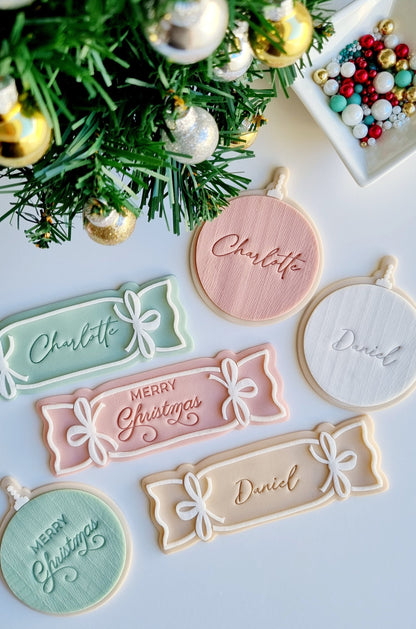 pattern cookie stamp cookie cutter embosser debosser decorate fondant Perth Australia custom stampandimpress stamp & impress christmas tree santa bauble reindeer gingerbread man bonbon bon cracker fireplace candy cane bauble baubles personalise