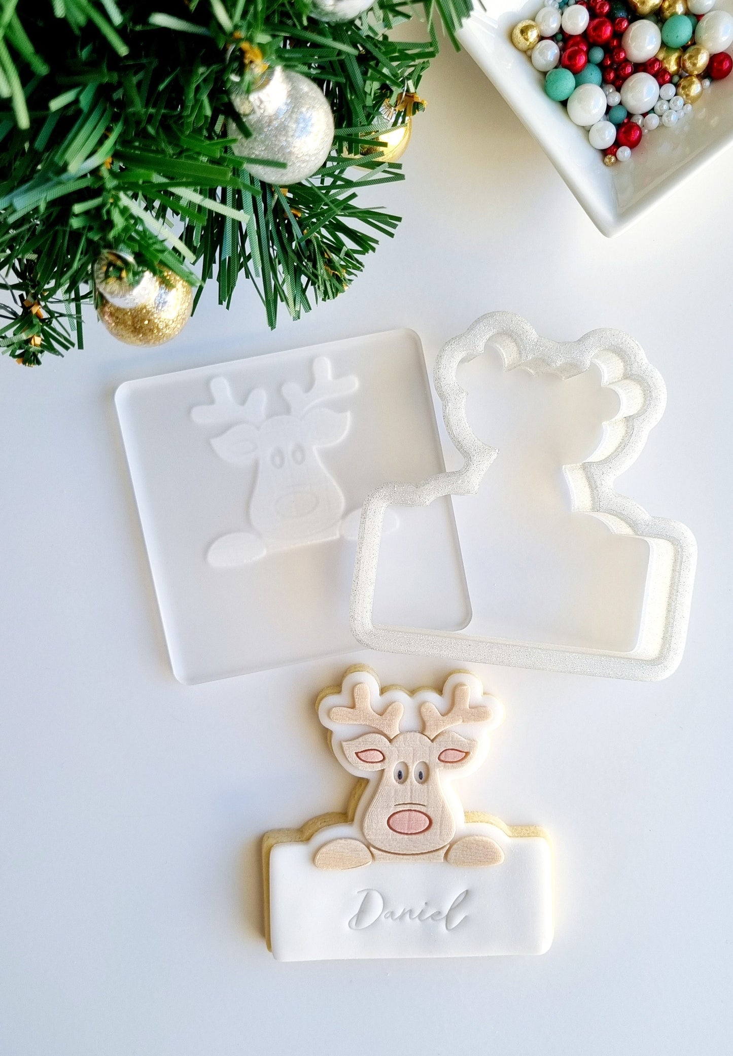 pattern cookie stamp cookie cutter fondant Perth Australia custom stampandimpress stamp & impress bauble tree candy cane santa sack merry christmas stocking wreath gingerbread man reindeer fireplace snowflake present holly star snowman