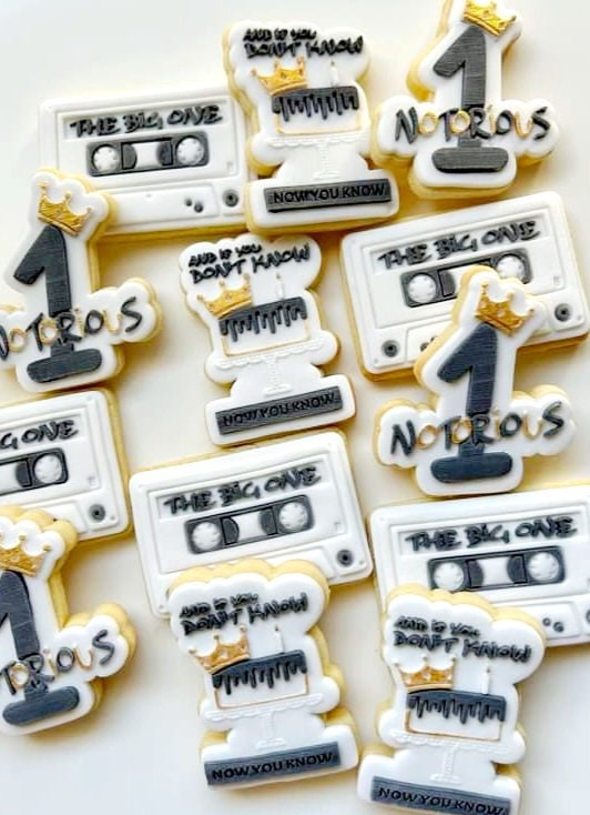 Notorious The Big One Cassette Tape Raised Cookie Stamp/Fondant Debosser & Cutter