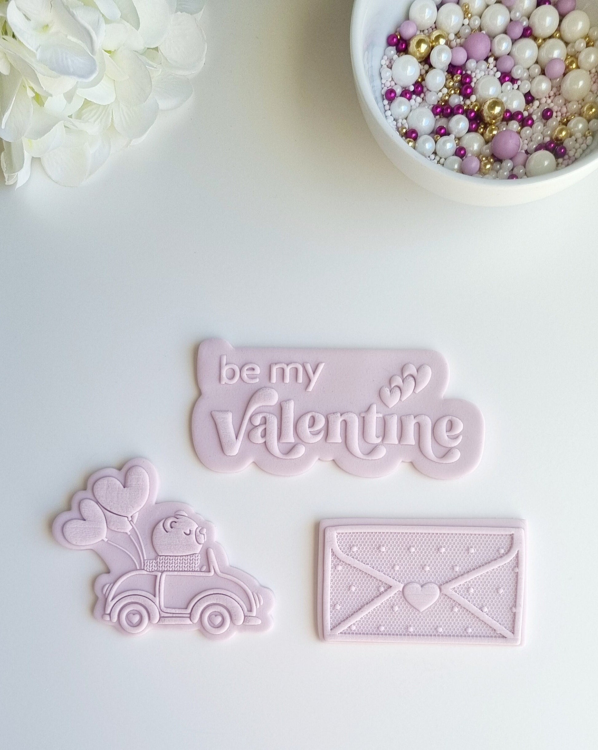 cookie stamp cutter acrylic sharp perth baking cute valentine valentines day heart hearts bear galentine balloons cherry lace lingerie bodysuit lips kiss me love me be my love bend me over tease me hug me mini candy hearts stampandimpress