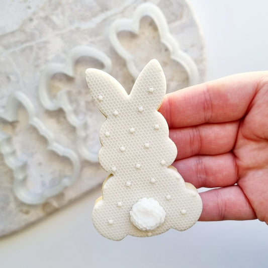 stamp and impress stamp & impress cookie cutter easter egg bunny rabbit carrot spring bloom flower lace tail chick egg lamb plaque mini eggs nest bird bird&#39;s garden floral wavy happy easter impression raised fondant bowtie bow tie rattan pattern