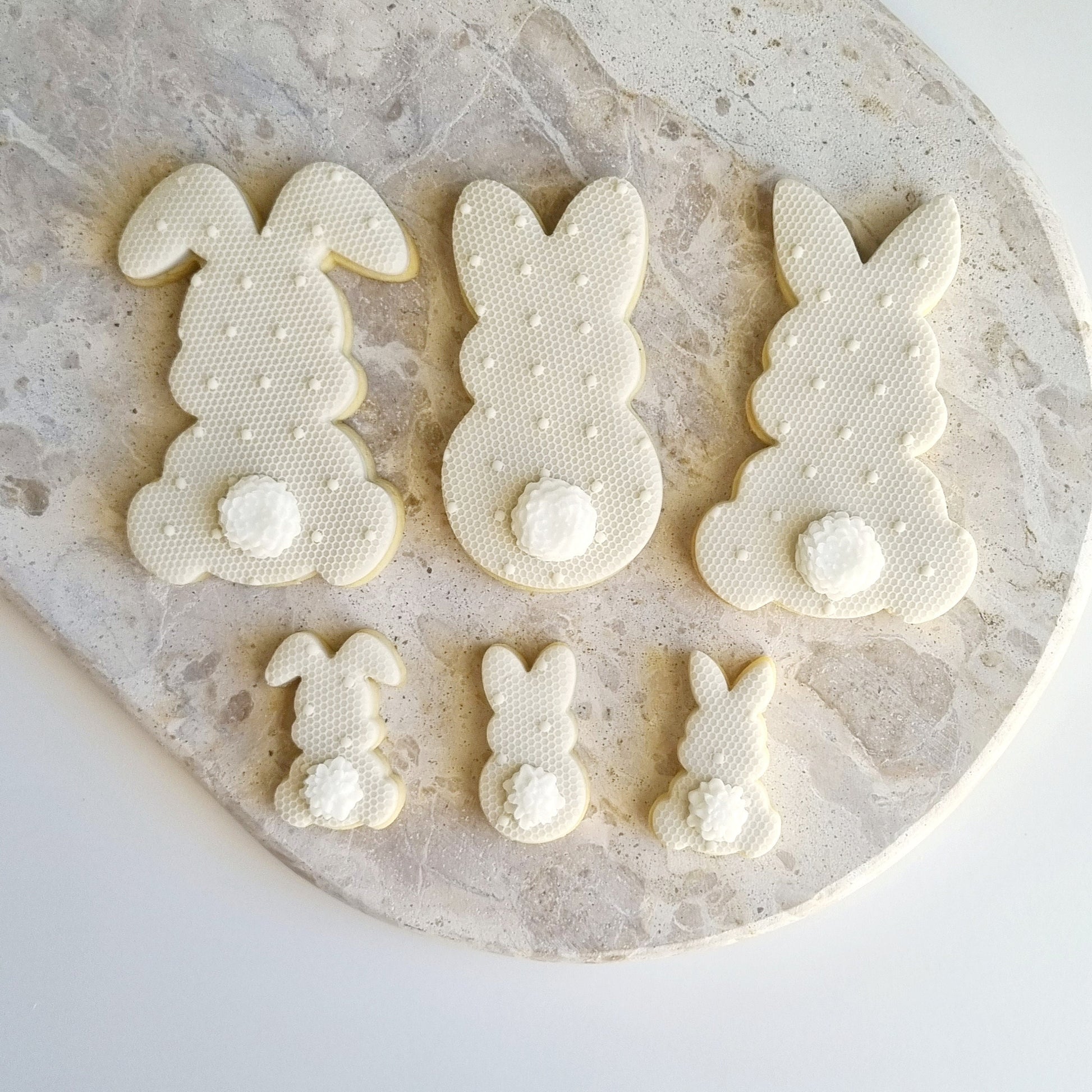 stamp and impress stamp & impress cookie cutter easter egg bunny rabbit carrot spring bloom flower lace tail chick egg lamb plaque mini eggs nest bird bird&#39;s garden floral wavy happy easter impression raised fondant bowtie bow tie rattan pattern