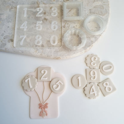 cookie stamp cookie cutter mini numbers bunting balloon birthday 1 2 3 4 5 6 7 8 0 tiny micro number happy birthday stamp & impress stamp and impress one two three four five six seven eight nine ten