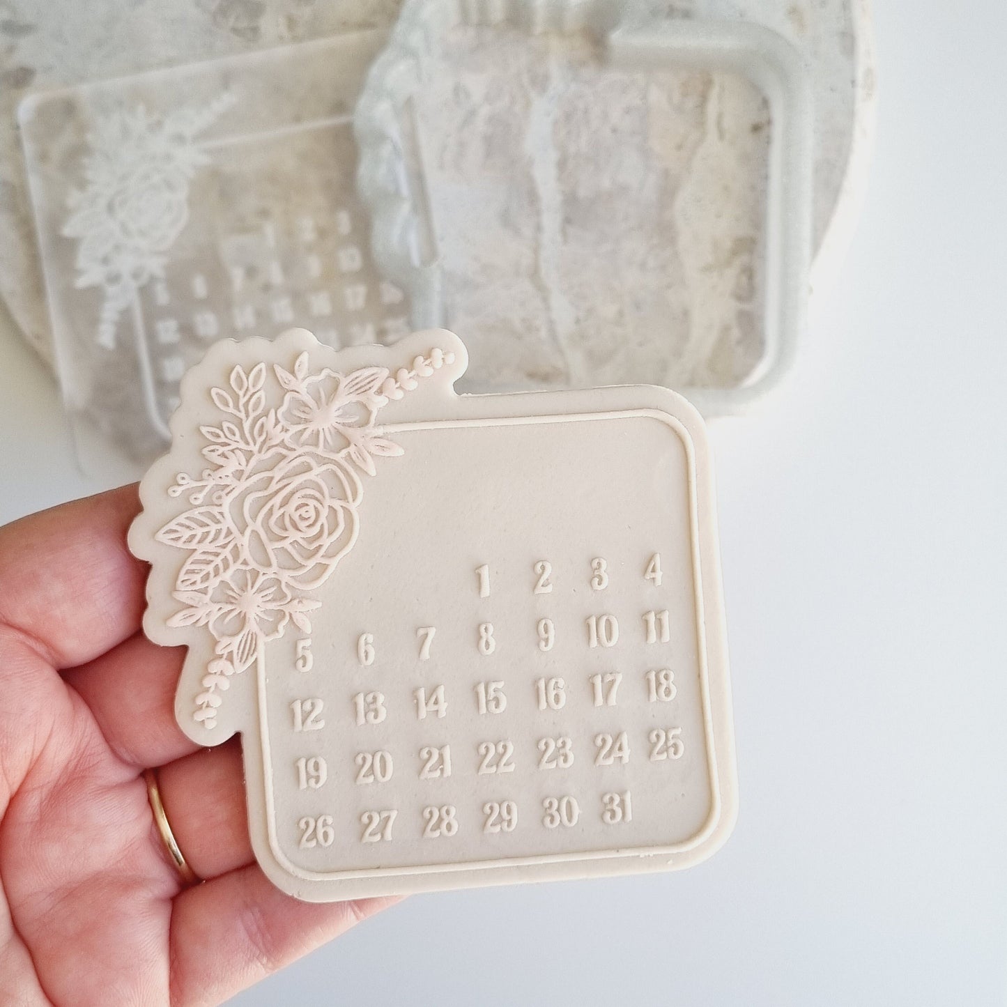 cookie cutter cookie stamp stampandimpress stamp & impress birthday wedding engagement baby shower calendar save the date floral flower date range january february march april may june july august september october november december month