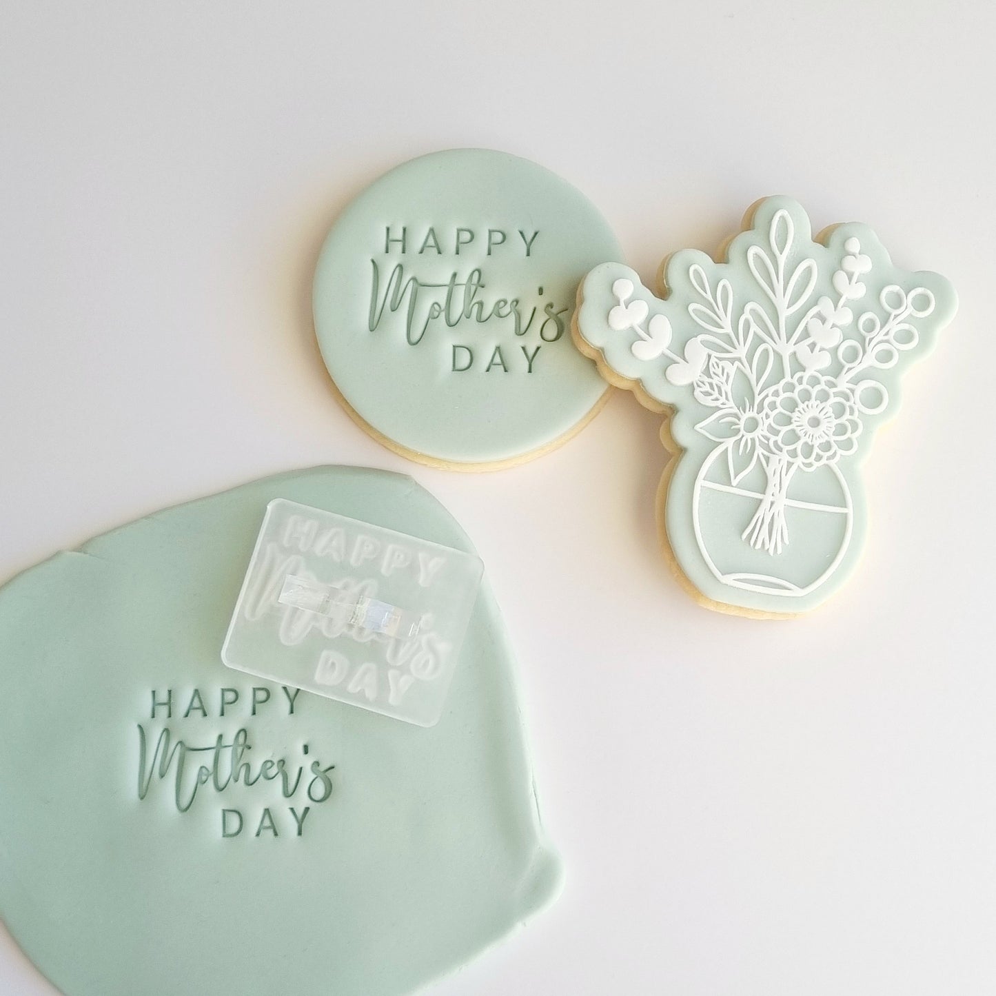 happy mothers day cookie stamp cookie cutter imprint impression text mum stampandimpress