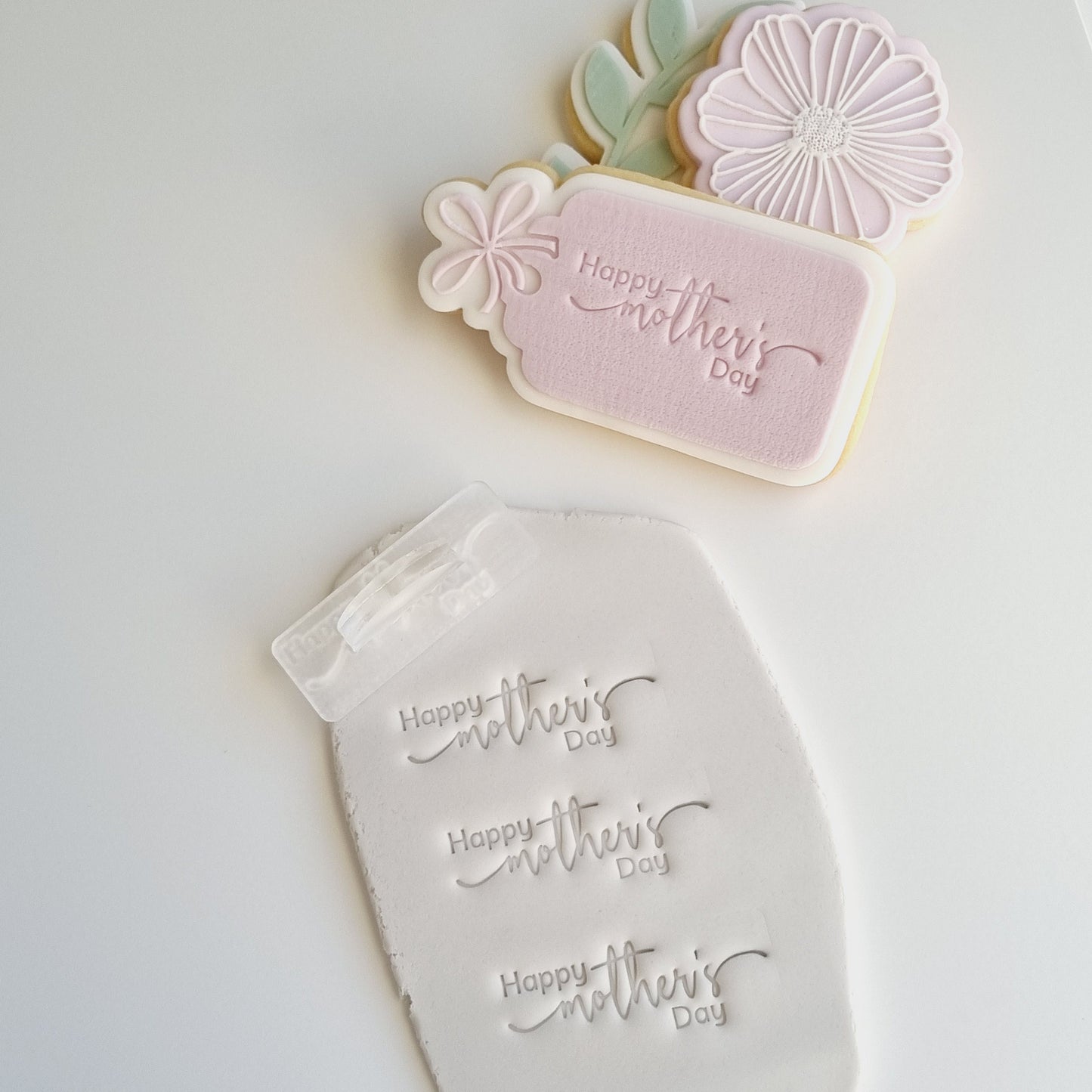 happy mothers day impression stamp imprint embosser mum gift tag debosser cookie stamp cookie cutter stamp and impress