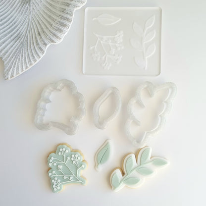 cookie stamp cookie cutter flower daisy sunflower realistic bouquet leaves leaf bunch of flowers stem mothers day birthday mum flowers stampandimpress stamp and impress