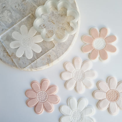 daisy flower lace centre middle pretty cute cookie stamp cookie cutter stampandimpress rose mothers day flowers embosser fondant debosser