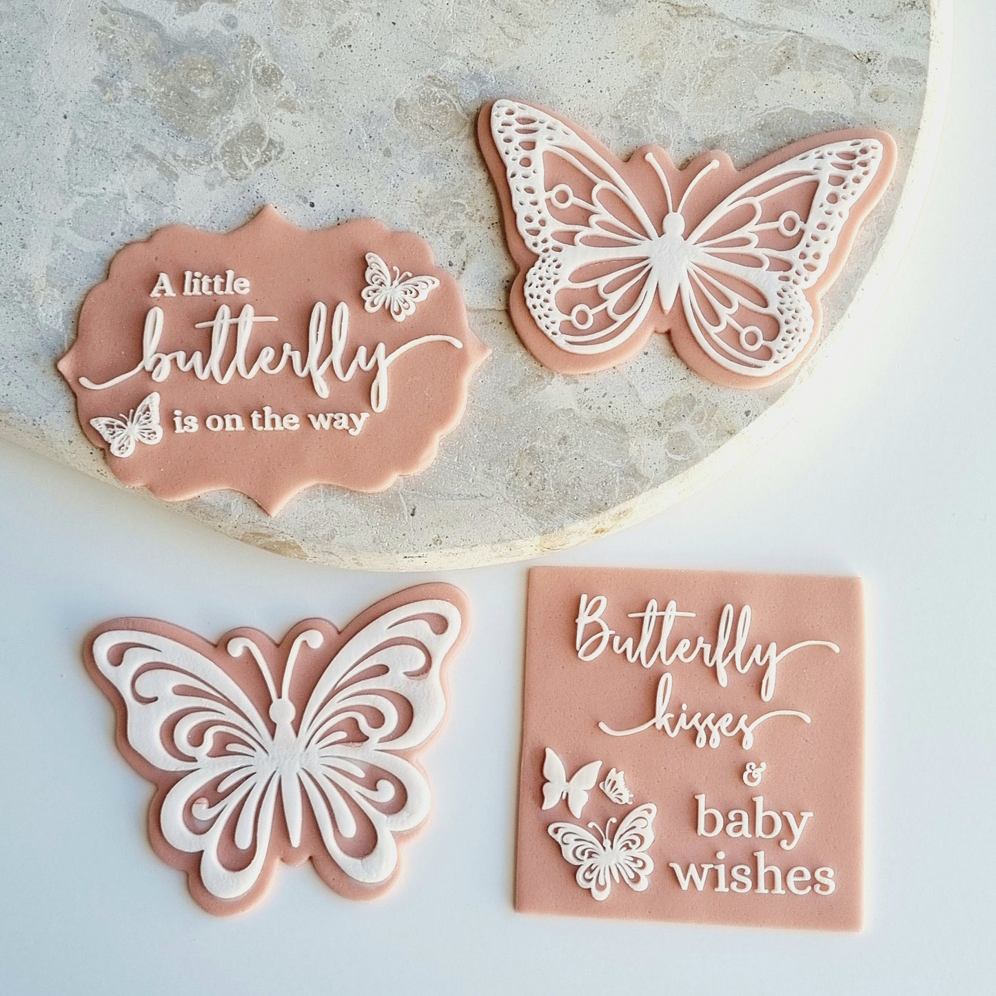 butterfly a little butterfly is on the way butterfly kisses and baby wishes animal fairy cookie stamp cookie cutter stamp and impress stamp & impress