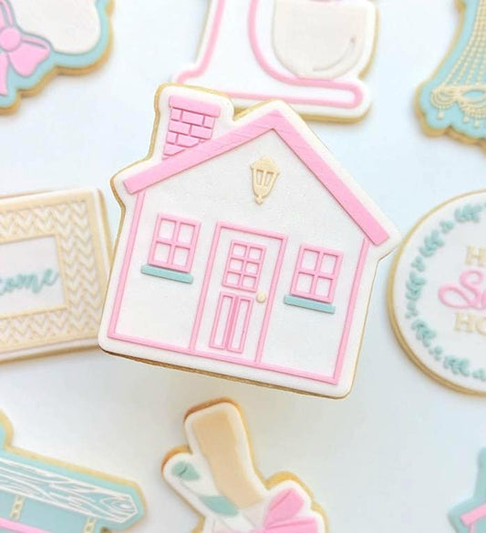 chandelier housewarming welcome mat light home sweet home house stand mixer kenwood thermomix key with bow sold sign cookie stamp cookie cutter fondant debosser embosser stampandimpress