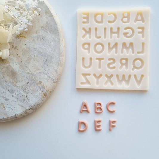 a b c d e f g alphabet silicon silicone mold mould fondant debosser tool embosser cookie stamp cookie cutter stampandimpress letters