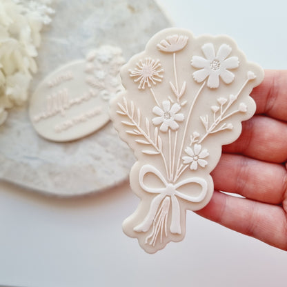 wildflower wildflowers our little wildflower is one flower a little wildflower is on the way birthday baby shower cookie stamp cookie cutter stampandimpress fondant debosser