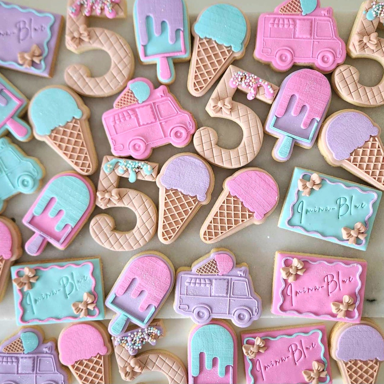 ice cream waffle cone popsicle ice cream truck lollies lolly sweet one two sweet icy pole stampandimpress cookie stamp cookie cutter fondant debosser